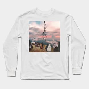 From Above - Surreal/Collage Art Long Sleeve T-Shirt